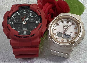 �y���Ȃ��ƍ��ށA���ꂩ��̎��ԁz���l������G�V���b�N �y�A�E�I�b�` G-SHOCK BABY-G �y�A�r���v �J�V�I 2�{�Z�b�g GA-100B-4AJF BGA-280BA-4AJF �y�A�E�I�b�`�v�w �����N���X�}�X �v���[���g ��������