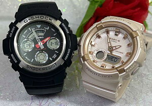 �y���̏� �ꏏ�Ƀ^�t�Ȏ����������z G�V���b�N�y�A�E�I�b�` G-SHOCK BABY-G �y�A�r���v �J�V�I 2�{�Z�b�g AW-590-1AJF BGA-280BA-4AJF �d�r�� �A�i�f�W �v�w ���� �N���X�}�X�v���[���g �a���� ��j�� ��