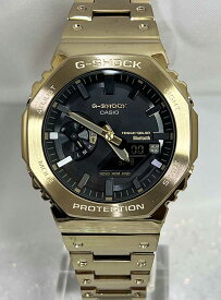 Gショック カシオークフルメタル G-SHOCK BABY-G カシオ 電波ソーラー GM-B2100GD-9AJF ブルートゥース対応 ゴールドメッキ加工 カシオーク ラッピング無料 あす楽対応 手書きのメッセージカード