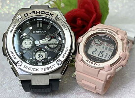 恋人達のGショック ペアウォッチ G-SHOCK BABY-G カシオ 2本セット ソーラー電波 アナデジ GST-W110-1AJFBGR-3003NC-4JFラッピング無料 あす楽対応夫婦 高級 クリスマス プレゼント 誕生日 御祝い還暦 銀婚式 結婚記念日 婚約　ラバーズコレクションは別ページ