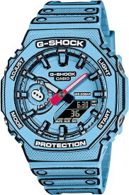 【6月10日期間限定販売 在庫あります】ジーショック カシオ腕時計 【国内正規品】日本製 Manga Theme GA-2100MNG-2AJR メンズ ブルー メンズ腕時計 ラッピング無料 手書きのメッセージカードお付けします あす楽対応
