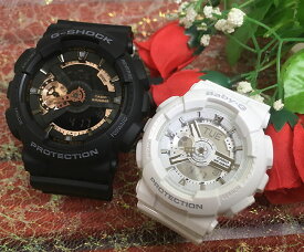 恋人たちのGショック ペアウオッチ G-SHOCK BABY-G ペア腕時計 カシオ 2本セット GA-110RG-1AJF BA-110-7A3JF お揃い人気 ラッピング無料 g-shock　クリスマス　誕生日 御祝い還暦 銀婚式　結婚記念日　バレンタイン 婚約