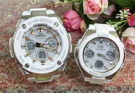 恋人達のペアウオッチ G-SHOCK BABY-G ペアウォッチ 電波ソーラー　カシオ 2本セット アナデジ GST-W300-7AJF MSG-W100-7AJF ラッピング無料 夫婦 高級 クリスマス プレゼント 誕生日 御祝い還暦 銀婚式 結婚記念日 婚約　ラバーズコレクションは別ページ