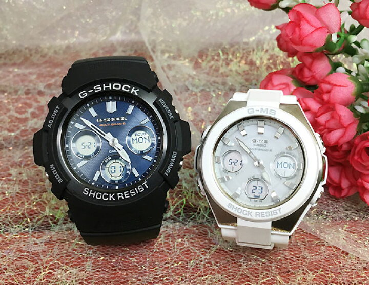 恋人たちのGショックペア G-SHOCK BABY-G ペアウォッチ ペア腕時計 カシオ 2本セット gショック 電波ソーラー AWG- M100SB-2AJF MSG-W100-7AJF ラッピング無料 時計のジュエリータイム ムラタ 恋人たちのGショックペア G-SHOCK BABY-G ペアウォッチ ペア腕時計 カシオ 2本セット gショック 電波ソーラー AWG-M100SB-2AJF MSG-W100-7AJF ラッピング無料