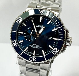 オリス ORIS アクイス スモールセコンド デイト メンズウォッチ ダイバーズ 743.7733.4155M 自動巻き ギフト ラッピング無料 国内正規3年保証 メンズ腕時計 越前打刃物プレゼント