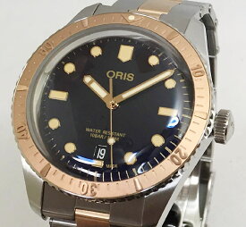 ORIS オリスダイバーズ65 メンズ ウォッチ メンズ腕時計 越前打刃物プレゼント 733.7707.4355M メタルブレス仕様 自動巻 ダイバー ベゼルブロンズ ギフト ラッピング無料 父の日ギフト