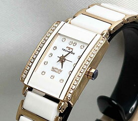 テクノス 腕時計 レディスウォッチ TECHNOS 　 technos 腕時計 ジルコニアを埋め込んだラグジュアリーな女持ち腕時計　T9932PW　クォーツ ラッピング無料 手書きのメッセージカード あす楽対応