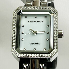 テクノス 腕時計 レデイスウォッチ クォーツ TECHNOS technos 腕時計 T9831TW ホワイト文字盤 セラミック ラッピング無料 手書きのメッセージカード あす楽対応
