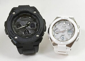 ペアウオッチ gショック恋人たちのGショックペア G-SHOCK BABY-G ペアウォッチ カシオ 2本セット 電波ソーラー GST-W300G-1A1JF MSG-W100-7AJF 手書きの 人気 婚約 夫婦 高級 クリスマス プレゼント お