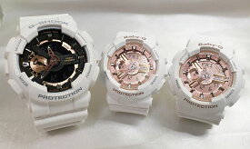 恋人たちのGショック トリプルウオッチ G-SHOCK BABY-G トリプル腕時計 カシオ 3本セット アナデジ GA-110RG-7AJF BA-110X-7A1JF ラッピング無料 手書きのメッセージカード あす楽対応