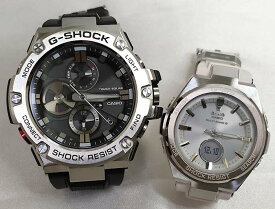 恋人たちのGショック ペアウォッチ 大人のG-SHOCK BABY-G カシオ 2本セット GST-B100-1AJF MSG-W200-7AJF大人のG-SHOCK 電波ソーラー ラッピング無料 あす楽対応