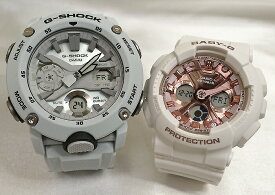 恋人たちのGショック ペアウオッチ G-SHOCK BABY-G ペア腕時計 カシオ 2本セット アナデジ GA-2000S-7AJF BA-130-7A1JF ホワイト ピンクラッピング無料　クリスマス プレゼント 誕生日 御祝い還暦 銀婚式 結婚記念日 婚約