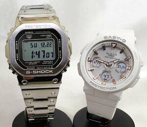 ペアウオッチ gショック恋人たちのGショックペアウォッチ gショック 人気 婚約 夫婦 高級 クリスマス プレゼント おすすめG-SHOCK BABY-G ソーラー電波 カシオ 2本セット アナデジ GMW-B5000D-1JF B