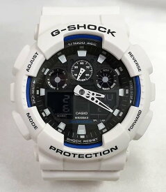 Gショック G-SHOCK カシオ メンズウオッチ gショック アナデジ GA-100B-7AJF 白 ホワイト プレゼント 腕時計 ギフト ラッピング無料 メッセージカード手書きします あす楽対応