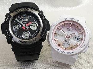 �y���̏� �ꏏ�Ƀ^�t�Ȏ����������zG�V���b�N�y�A�E�I�b�` G-SHOCK BABY-G �y�A�r���v �J�V�I 2�{�Z�b�g g�V���b�N �x�r�[g AW-590-1AJFF BGA-250-7A2JF �l�C ����@�v�w �����@�N���X�}�X �v���[���g �a