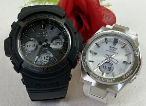 �y�����Ă�捡�N���ꏏ�ɉ߂������ˁz���l������G�V���b�N�y�A�E�I�b�` G-SHOCK BABY-G �y�A�r���v �J�V�I 2�{�Z�b�g g�V���b�N �d�g�\�[���[ AWG-M100SBB-1AJF MSG-W200-7AJF ���� �v�w ���� �N���X�}�X