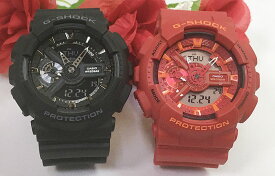 恋人たちのGショックペアウォッチ G-SHOCK ペア腕時計 カシオ 2本セット gショック アナデジ GA-110-1BJF GA-110AC-4AJF ラッピング無料 メッセージカード手書きします あす楽対応