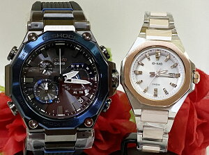 恋人たちのGショックG-SHOCK BABY-G ペアウォッチ gショック 人気 婚約 夫婦 高級 クリスマス プレゼント おすすめペア腕時計 カシオ 2本セット gショック 電波ソーラー MTG-B2000B-1A2JF MSG-W350CSG-7A