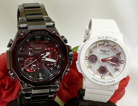 恋人たちのGショックペア G-SHOCK BABY-G ペアウォッチ ペア腕時計 カシオ 2本セット gショック 電波ソーラー MTG-B2000BD-1A4JF BGA-2500-7AJF ラッピング無料 手書きのメッセージカード あす楽対応 クリスマス