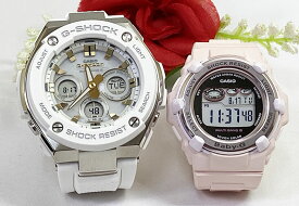 恋人たちのGショックペアウオッチ G-SHOCK BABY-G ペアウォッチ カシオ 2本セット 電波ソーラー GST-W110-1AJF BGR-3000UCB-4JF ラッピング無料　クリスマス　誕生日 御祝い還暦 銀婚式　結婚記念日　バレンタイン 婚約