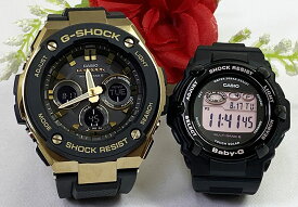 恋人たちのGショックペアウオッチ G-SHOCK BABY-G ペアウォッチ カシオ 2本セット 電波ソーラー GST-W300G-1A9JF BGR-3000UCB-1JF ラッピング無料　クリスマス　誕生日 御祝い還暦 銀婚式　結婚記念日　バレンタイン 婚約