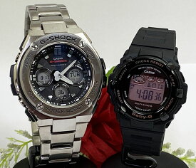 恋人たちのGショックペアウオッチ G-SHOCK BABY-G ペアウォッチ カシオ 2本セット 電波ソーラー GST-W310D-1AJF BGR-3000UCB-1JF ラッピング無料　クリスマス　誕生日 御祝い還暦 銀婚式　結婚記念日　バレンタイン 婚約