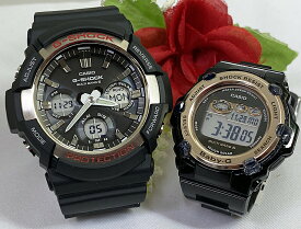 恋人たちのGショックペアウォッチ G-SHOCK BABY-G ペア腕時計 カシオ 2本セット gショック 電波ソーラー GAW-100-1AJF BGR-3003U-1JF 人気 ラッピング無料　あす楽対応