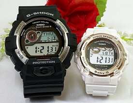 恋人たちのGショック ペアウオッチ G-SHOCK BABY-G カシオ 2本セット GW-8900-1JF BGR-3003U-7AJF プレゼント ラッピング無料 手書きのメッセージカード あす楽対応 プレゼント 愛の証　クリスマス　誕生日 御祝い還暦 銀婚式　結婚記念日　バレンタイン 婚約