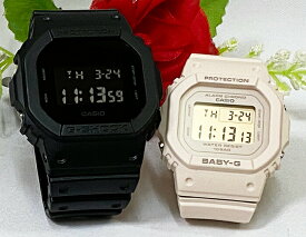 電池式 恋人たちのGショック ペアウオッチ G-SHOCK BABY-G ペア腕時計 カシオ 2本セット DW-5600BB-1JF BGD-565-4JF デジタル ラッピング無料 あす楽対応　クリスマス プレゼント 誕生日 御祝い還暦 銀婚式 結婚記念日 婚約