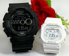 電池式 恋人たちのGショック ペアウオッチ G-SHOCK BABY-G カシオ 2本セット GD-100-1BJF BGD-565U-7JF デジタル お揃い ラッピング無料 g-shock あす楽対応 クリスマス プレゼント 誕生日 御祝い還暦 銀婚式 結婚記念日 婚約