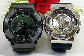 恋人たちのGショック ペアウオッチ G-SHOCK カシオ 2本セット gショック GM-2100B-3AJF GM-S110-1AJF アナデジ 電池式 ラッピング無料 あす楽対応　クリスマス　誕生日 御祝い還暦 銀婚式　結婚記念日　バレンタイン 婚約