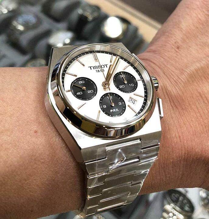 楽天市場】TISSOT ティソ PRX オートマティック クロノグラフ メンズ 
