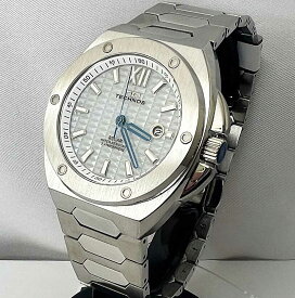 テクノス 腕時計 メンズウォッチ 電池交換不要ソーラーです TECHNOS ラッピング無料 手書きのメッセージカード あす楽対応　T9C04SS ホワイト文字盤 ラグジュアリーな雰囲気の美しい腕時計 アルパイン