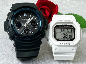 �y���ꂩ��̖������A���Ȃ��ƈꏏ�ɍ��݂����z���l������G�V���b�N �y�A�E�I�b�` G-SHOCK BABY-G �J�V�I 2�{�Z�b�g AWG-M100A-1AJF BGD-5650-7JF �l�C ����@�v�w �����@�N���X�}�X �v���[���g ������