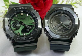 恋人たちのGショック ペアウオッチ G-SHOCK カシオ 2本セット gショック 電池式 GM-2100B-3AJF GM-S2100B-8AJF プレゼント ラッピング無料 手書きのメッセージカード g-shock ペアウオッチ あす楽対応　クリスマス プレゼント 誕生日 御祝い還暦 銀婚式 結婚記念日 婚約