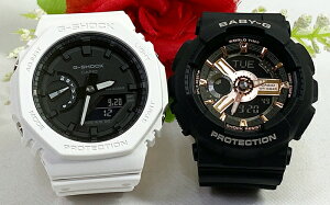 ペアウオッチ gショック恋人たちのGショック ペアウオッチ G-SHOCK BABY-G ペア腕時計 カシオ 2本セット 電池式 アナデジ GA-2100-7AJF BA-110XRG-1AJF クリスマス 誕生日 御祝い還暦 銀婚式 結婚記念日