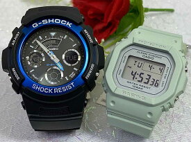 恋人たちのGショック ペアウオッチ Gショック ペア G-SHOCK BABY-G ペア腕時計 カシオ 2本セット アナデジ AW-591-2AJF BGD-565SC-3JF ラッピング無料 g-shock メッセージカード手書きします あす楽対応　クリスマス プレゼント 誕生日 御祝い還暦 銀婚式 結婚記念日 婚約