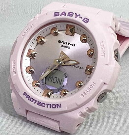 BABY-G ベビージー カシオ ネイビー BGA-320-4AJF プレゼントレディース フラミンゴピンク 腕時計 ギフト ラッピング無料 baby-g あす楽対応 手書きのメッセージカードお付けします ほんのり好きでいてください
