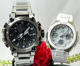 恋人たちのGショックペア G-SHOCK BABY-G ペアウォッチ ペア腕時計 カシオ 2本セット gショック 電波ソーラー MTG-B3000D-1AJF MSG-W100-7AJF ラッピング無料 手書きのメッセージカード あす楽対応