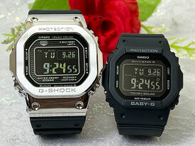 恋人たちのGショック ペアウオッチ G-SHOCK BABY-G カシオ 2本セット GMW-B5000-1JF BGD-5650-1CJF プレゼント ラッピング無料 手書きのメッセージカード あす楽対応 プレゼント　クリスマス　誕生日 御祝い還暦 銀婚式　結婚記念日　バレンタイン 婚約