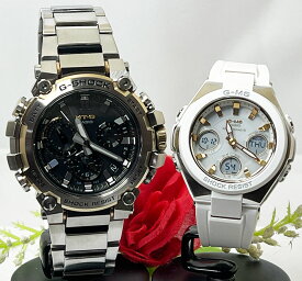 ペアウオッチ gショック恋人たちのGショックペア G-SHOCK BABY-G ペアウォッチ ペア腕時計 カシオ 2本セット gショック 電波ソーラー MTG-B3000D-1A9JF MSG-W100-7A2JF ラッピング無料 手書きのメッセージカード あす楽対応