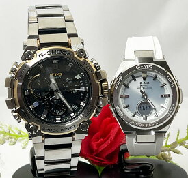 ペアウオッチ gショック恋人たちのGショックペア G-SHOCK BABY-G ペアウォッチ ペア腕時計 カシオ 2本セット gショック 電波ソーラー MTG-B3000D-1A9JF MSG-W200-7AJF ラッピング無料 手書きのメッセージカード あす楽対応