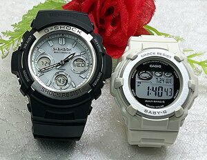 �y���ꂩ��̖������A���Ȃ��ƈꏏ�ɍ��݂����z�y�A�E�I�b�` g�V���b�N���l�B��G�V���b�N �y�A�E�H�b�` G-SHOCK BABY-G �J�V�I 2�{�Z�b�g �\�[���[�d�g �A�i�f�W AWG-M100S-7AJF BGR-3003NC-7JF ���t����