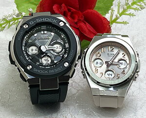�y���Ȃ��ƍ��ށA���ꂩ��̎��ԁz���l�B��G�V���b�N �y�A�E�I�b�`�@��l��G-SHOCK�@�d�g�\�[���[ BABY-G �J�V�I 2�{�Z�b�g �A�i�f�W GST-W300-1AJF MSG-W610FE-4AJF �N���X�}�X �v���[���g �a���� ��j