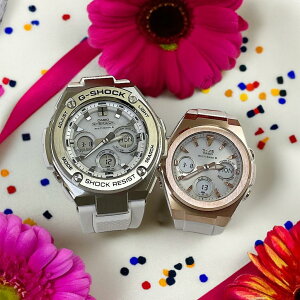 ペアウオッチ gショック恋人たちのGショック ペアウオッチ G-SHOCK BABY-G カシオ 2本セット 電波ソーラー GST-W310-7AJF MSG-W600G-7AJF手書きの   誕生日 御祝い 銀婚式 結婚記念日 婚約