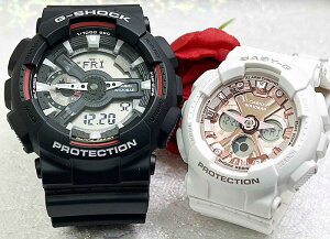 �y���ꂩ��̖������A���Ȃ��ƈꏏ�ɍ��݂����z���l������G�V���b�N �y�A�E�I�b�` G-SHOCK BABY-G �y�A�r���v �J�V�I 2�{�Z�b�g GA-110RL-1AJF BA-110X-7A1JF �N���X�}�X ���̏� �N���X�}�X �a���� ��j