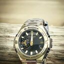 腕時計コレクターの定番Gショック フルメタル 杯盤希少なモデルマッド仕上げのブラックが奇麗な腕時計 G-SHOCK BABY-G カシオ 流通限定モデル　ソーラーGST-B500BD-9AJF ブルートゥース対応 電波時計ではありません