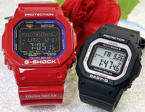 恋人たちのGショックペアウオッチ gショック 人気 婚約 夫婦 高級 クリスマス プレゼント おすすめG-SHOCK BABY-G ペアウォッチ カシオ 2本セット 電波ソーラー GWX-5600C-4JFBGD-5650-1BJF デジタル