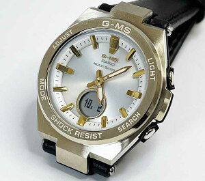 CASIO G-ms カシオ腕時計 BABY-G ベビージー 国内正規品 G-MS 電波ソーラー MSG-W200RL-1AJF レディス ホワイト文字盤 ラッピング無料 手書きのメッセージカードお付けします クリスマス プレゼント