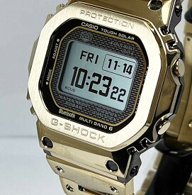 【新品＆安心の正規品】メイドインジャパンカシオ腕時計 G-SHOCK ジーショック MIP液晶が拓く新たなデジタル表現 国内正規品 フルメタル MIP液晶 Bluetooth搭載 電波ソーラー GMW-BZ5000GD-9JF メンズ ゴールドブルートゥース対応 ベルト調整無料 日本人の真心
